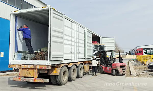 Loading greenhouse materials