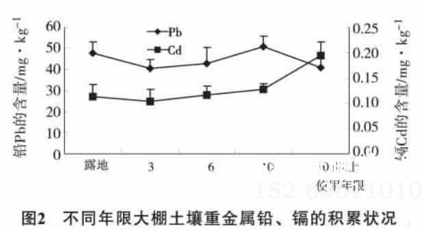 蔬菜大棚重金属积累情况