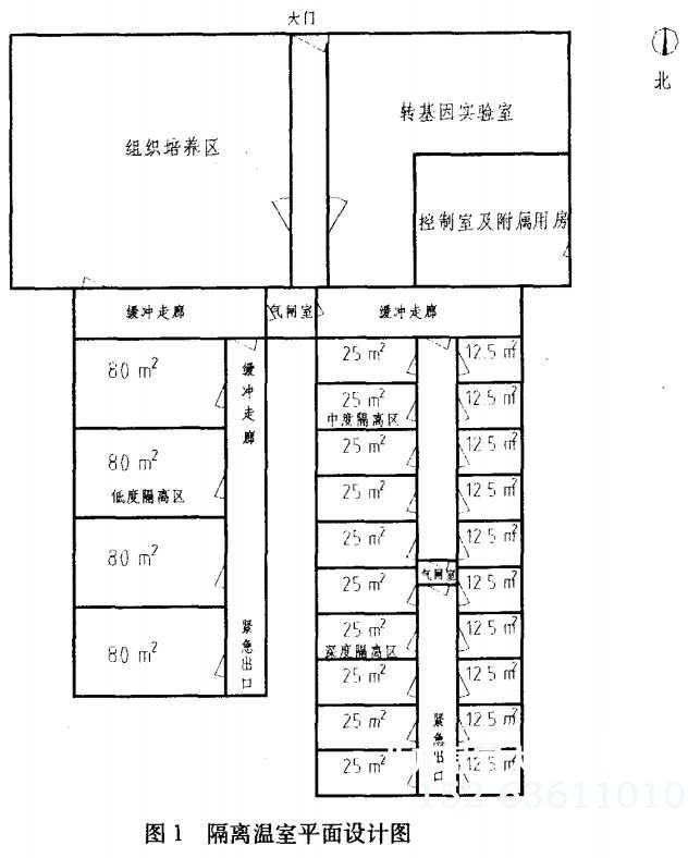 隔离检疫温室建设案例布局图