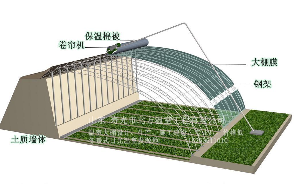 冬暖式日光温室结构图