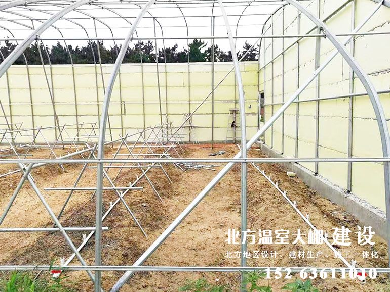 无后墙式日光温室施工建设工地